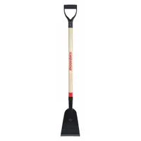 RAZOR-BACK Ice Chopper/Scraper: Steel, 7 in Blade Wd, Wood, D-Grip, 46 1/2 in Handle Lg (MPN 81100GR)