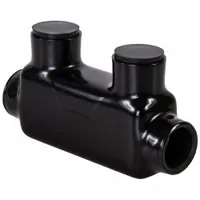 POLARIS Multitap Connector: 2 Port, In-Line Entry, 4 AWG – 500 kcmil Wire Size, Black (MPN ISR-500B)