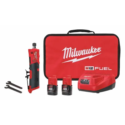 MILWAUKEE Die Grinder: 20,000 RPM Max. Speed, Paddle, Brushless Motor, (2) 2.0 Ah - Milwaukee Cordless Die Grinders
