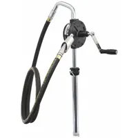 LINCOLN Hand Pump: Rotary Action, Pump with Hose, Nozzle & Spout, Cast Iron Housing, PP (MPN 1385-H)