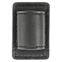 HEROS PRIDE Flashlight Pouch: Black, Synthetic Leather, Plain, 3 1/2 in x 3 1/4 in, Open Closure (MPN 1473P)