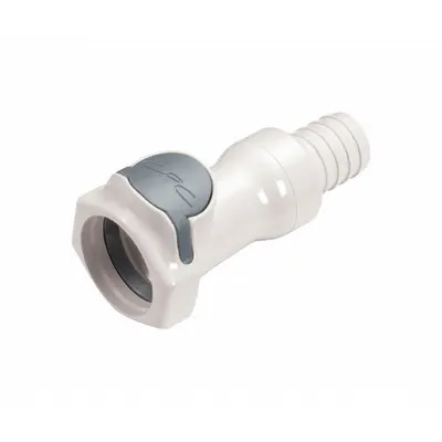 CPC Quick Connection Coupling: Straight, 5/8 in ID Size, Quick-Disconnect Coupler x Barbed - Polysulfone Quick-Disconnect Tube Fittings