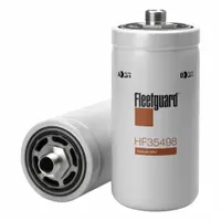Spin-on hydraulic filter with cellulose media, 3 3/4 in outside diameter. Designed for use with hydraulic fluid in Plasser vehicles. Removes contaminants to protect hydraulic system components