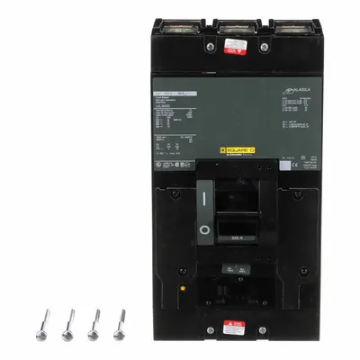 SQUARE D Molded Case Circuit Breaker: 350 A Amps, 42kA at 240V AC, Adj, Lug, ABC - LA-, LH-, Q4-Frame Square D Molded Case Circuit Breakers