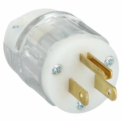LEVITON Straight Blade Plug: Hospital Grade, 5-15P, 125V AC, 15 A, 2 Pole, 3 Blade - General Purpose Plugs