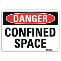 Danger Sign: Aluminum, Mounting Holes Sign Mounting, 10 in x 14 in Nominal Sign Size, 0.04 in Thick (MPN U3-1188-NA_14x10)