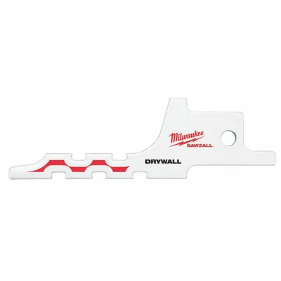 MILWAUKEE Reciprocating Saw Blade: 3 Teeth per Inch, 2 1/2 in Blade Lg, 0.04 in Blade Thick - Drywall & Plaster-Cutting Blades
