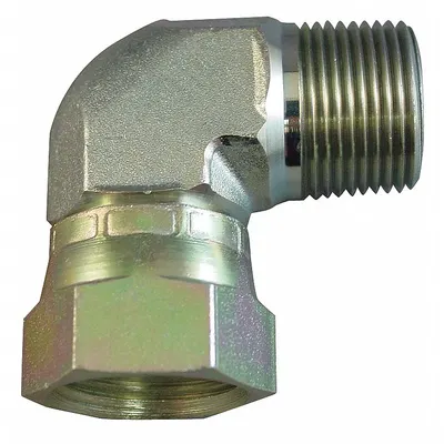 AEROQUIP Hydraulic Hose Adapter: 1 in x 1 in Fitting Size, Female x Female, NPTF x NPTF - NPTF-to-NPTF Steel Hydraulic Hose Adapters