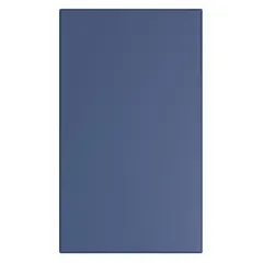 Steel panel for bathroom partitions with honeycomb inner core. Smooth semi gloss finish in Royal Blue. Measures 58 inches high, 34 inches wide, 1 inch thick. Suitable for use in commercial restroom partitions.