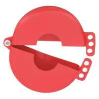 ZING Gate Valve Lockout: Hinged, For 5 in Max Hand Wheel Dia, For 2 1/2 in Min Hand Wheel Dia, Red (MPN 7104)