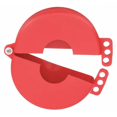 ZING Gate Valve Lockout: Hinged, For 5 in Max Hand Wheel Dia, For 2 1/2 in Min Hand Wheel Dia - Hinged Gate Valve Lockouts