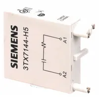 Metal oxide varistor (MOV) suppressor for clamping overvoltages and protecting electrical circuits from transient surges. Used in industrial control panels, motor drives, and power distribution systems to safeguard sensitive equipment