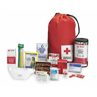 AMERICAN RED CROSS Emergency Survival Kit RC-622, Backpack, 1 Person - Emergency Survival Kits
