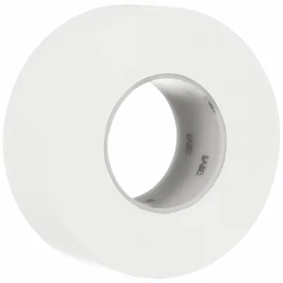 3M Floor Marking Tape: Liner-Less Tape, Solid, White, 2 in x 108 ft, 33 mil Tape Thick - Extra-Durable Floor Marking Tape