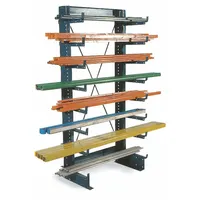 JARKE Cantilever Rack: Standalone, Light-Duty, 37 3/4 in x 18 1/4 in x 78 in, Straight Arm (MPN MT251CS36)