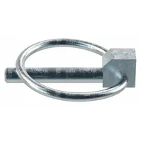 Lynch Pin,1/4in dia,1 1/4in L,PK5: Inch, 1 1/4 in Usable Lg, 1/4 in Shank Dia, With Chain, Steel (MPN WWG-LPCZ-250-1250)