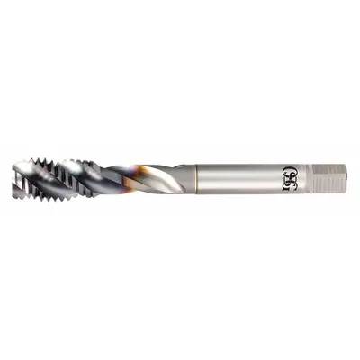 OSG Spiral Flute Tap: 1/2"-13 UNC, H5 / 2B-3B, 3 Flute, Bottoming Chamfer - Spiral-Flute Taps for Steel & Stainless Steel