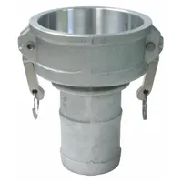 Cam and Groove Coupling: 4 in Coupling Size, 100 psi Max. Working Pressure @ 70 F, Male Hose Shank (MPN 4030-C-SS)