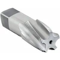 This OSG pipe tap is designed for threading 1/2"-14 NPT or ANPT pipe and conduit in metal. The short-projection spiral-flute design facilitates efficient chip evacuation. Made from high-speed steel with 4 flutes, it is suitable for creating leak-proof threaded connections in plumbing, hydraulic, and pneumatic systems