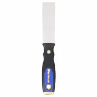 WESTWARD Putty Knife: Bld. Mat. Carbon Steel, Hdl. Mat. Plastic/Rubber/Steel, Stiff, 9 in Overall Lg