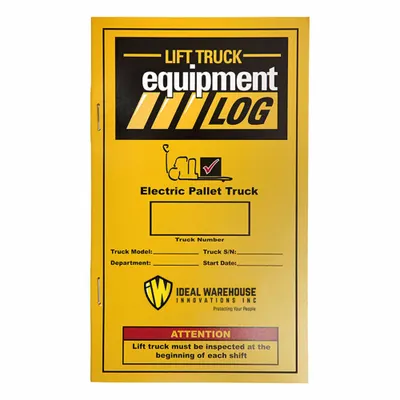 IDEAL WAREHOUSE INNOVATIONS, INC. IDEAL WAREHOUSE INNOVATIONS - Maintenance & Inspection Logs for Forklifts