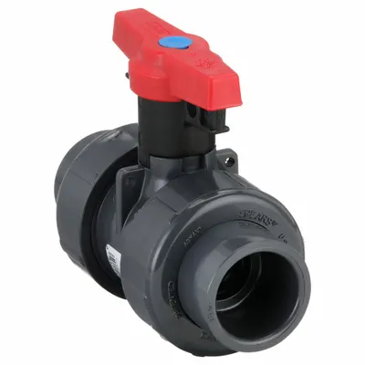 SPEARS Manual Two-Way Ball Valve: 1 in, PVC, Straight, Socket x FNPT - PVC Ball Valves