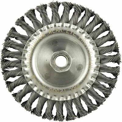 OEM APPROVED VENDOR Twisted Steel Wire Wheel Brush - Heavy-Cleaning Brushes for Contoured Carbon Steel Surfaces