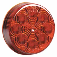 MAXXIMA Clearance Marker Light: Clearance Light, LED, Round, Surface Mount, Red, Grommet, IP67 (MPN M16280R)
