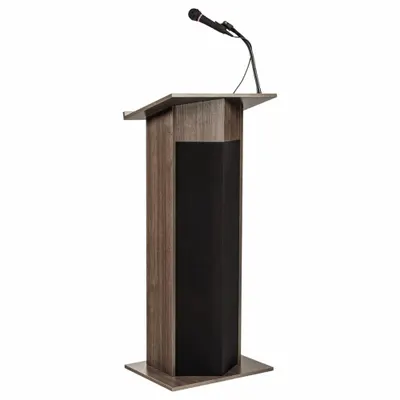 OKLAHOMA SOUND 111PLS-RW Stationary Laminate Sound Lectern - Sound Lecterns