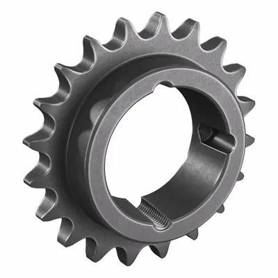 TSUBAKI Sprocket: For 60 Chain, 20 Teeth, 4.794 in Pitch Dia, 5.185 in Outside Dia - Size 60 Bushed-Bore Roller Chain Sprockets