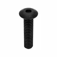 Socket Head Cap Screw: #10-24 Thread Size, 7/8 in Lg, Button, Black Oxide, Alloy Steel, 100 PK (MPN 10C87KBC)