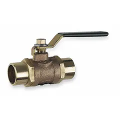 This bronze fire-protection butterfly valve features a 3/8 in pipe size with solder connections for copper piping systems. The lever handle allows quick manual operation for flow control in sprinkler and standpipe applications. Rated for 175 psi CWP, it is suitable for use in fire-protection systems requiring reliable shutoff and regulation.