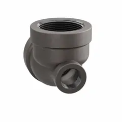 Threaded x Threaded x Threaded pipe tee for low-pressure piping systems. Class 125 cast iron construction with a maximum operating pressure of 175 psi at -20° to 150°F. Used to branch or combine flow in water, steam, or gas lines.