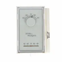 EMERSON Low Voltage Thermostat: Heat Only, RH/W, Auto-On, On-Off, On-Off/Auto-On, Vertical (MPN 1E50N-301)