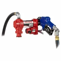 FILL-RITE Electric Drum Pump: 12 V DC, 1/4 hp HP, 20 gpm Max. Flow Rate, Pump with Hose & Nozzle (MPN FR4210HARC)