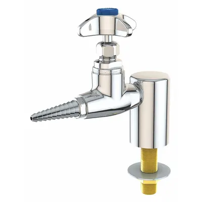 INSTOCK Needle Valve: Needle Valve, Threaded Shank, For Vacuum Media, 1 Handles - Laboratory Turrets & Valves