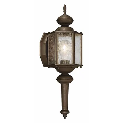 PROGRESS LIGHTING Wall Lantern: Incandescent, 100 W, 120V AC, 13 1/2 in Overall Ht - Bulb Dependent Decorative Wall Lights