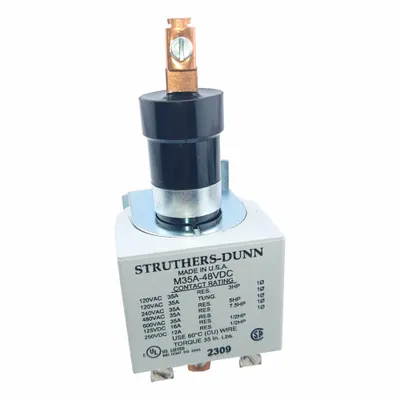 STRUTHERS-DUNN Mercury Displacement Contactor: 48V DC, 35 A Full Load Current - Resistive - Mercury Displacement Contactors