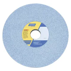 Type 1 straight grinding wheel designed for cool-cutting on all metals. Measures 8 inches diameter, 1/2 inch thickness, with a 1-1/4 inch arbor hole. Wheel hardness J. Suitable for surface grinding, weld removal, and deburring in metalworking applications. Sold in a pack of 5.