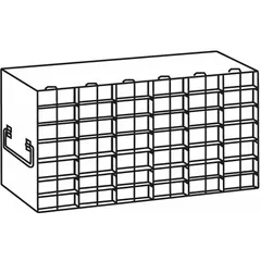 This stainless steel freezer rack is designed for organizing and storing items in cold storage environments. With an overall length of 22 3/4 inches and overall width of 9 1/4 inches, it provides a hygienic and durable solution for freezer applications in laboratories, food processing, and cold storage facilities.