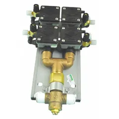 Plastic air control valve for wash fountains. Includes 1/2 in NPT connection. Used to regulate air flow in commercial or institutional wash fountain systems.