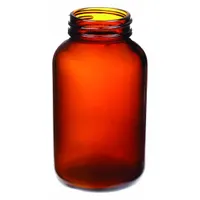 APPROVED VENDOR Safety Coated Bottle: 250 mL, 45-400 mm, Amber, 24 Bottles, 65 mm Body Dia (MPN GLA-00964)