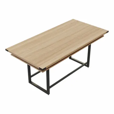 MIRELLA Conference Table: Rectangle, Fiberboard, Sand Dune, 47 1/4 in Overall Lg - Rectangular Conference Tables