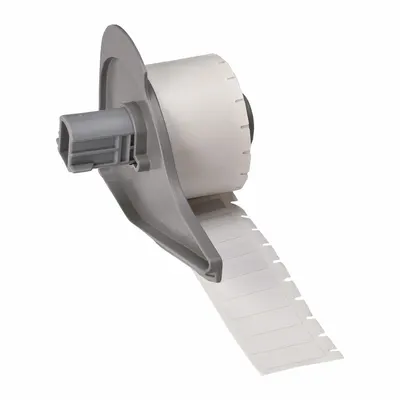 BRADY M7-15-423 Precut Label Roll, 9/32 in x 9/32 in, White Gloss Polyester - Brady Precut Label Rolls