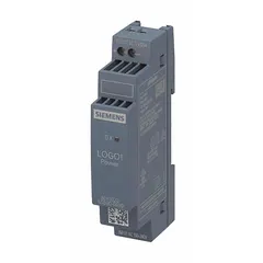 Single-phase input 100-240 V AC, plastic enclosure. Provides regulated 10.8 W output at 0.9 A for industrial control panels and automation systems.