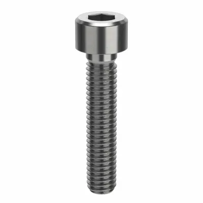 AMPG Socket Head Cap Screw: M6x1.00 Thread Size, 30 mm Lg, Std, Plain, Stainless Steel - Metric System Standard Socket Head Cap Screws