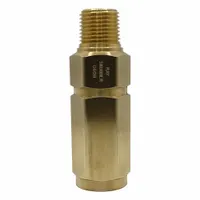 RAY Pressure Gauge Snubber: Brass, Piston, Brass NPT, 5,000 psi Max. Pressure, 3 Pistons (MPN 060B)