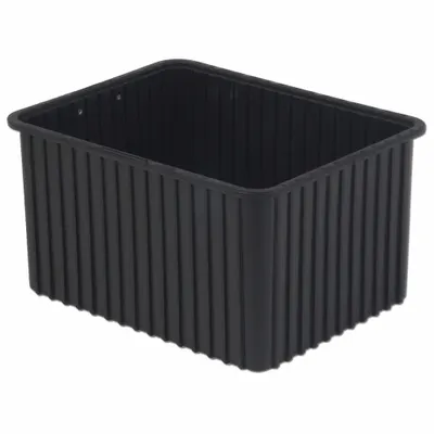 LEWISBINS Divider Box: 2 cu ft, 22 3/8 in x 17 3/8 in x 12 in, Lid Not Included - Plastic ESD Static-Control Divider Boxes