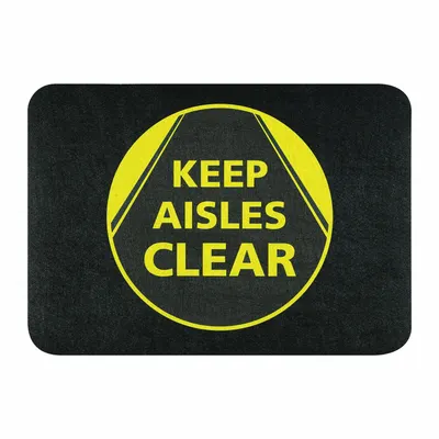 PIG Keep Aisles Clear Floor Mat - Safety