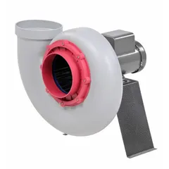 Direct-drive blower with 10-inch wheel diameter, delivering 900 cfm at 1/4 hp. Operates on 115/230V AC with CCW rotation and includes a drive pack. Totally enclosed motor housing provides protection in environments with moisture or corrosive particles. Suitable for industrial ventilation, fume extraction, and dust control systems.